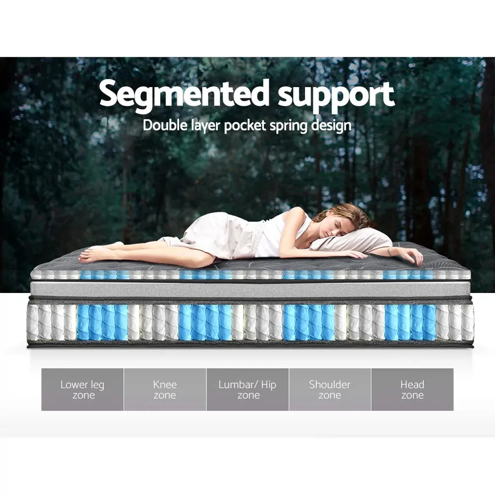 Giselle Mattress Pocket Mini Spring Mattresses Medium Firm 9-Zone Bed Price