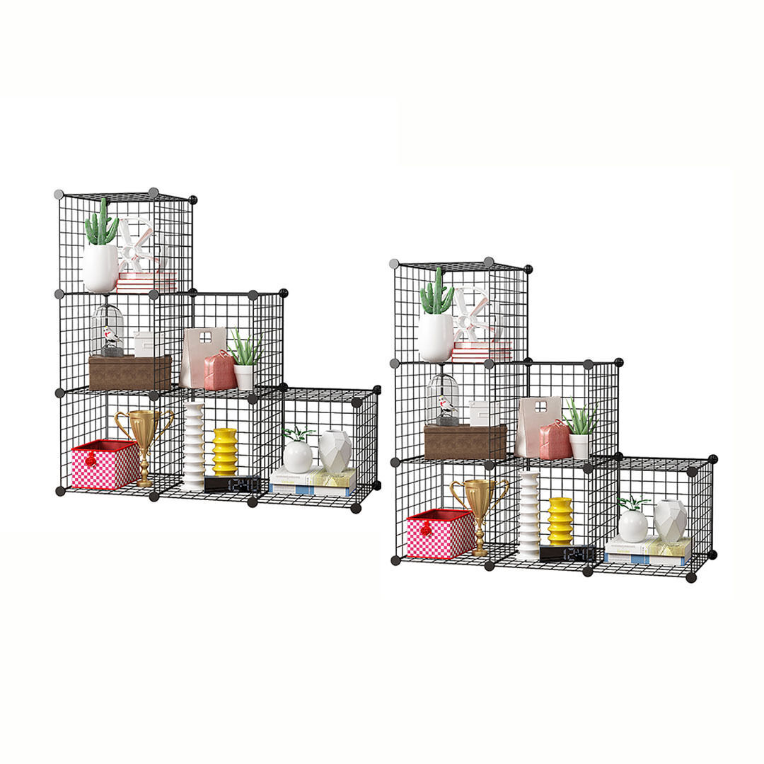 Black Portable 12-Cube Storage Organiser Foldable DIY Modular Grid Space Saving Shelf Price