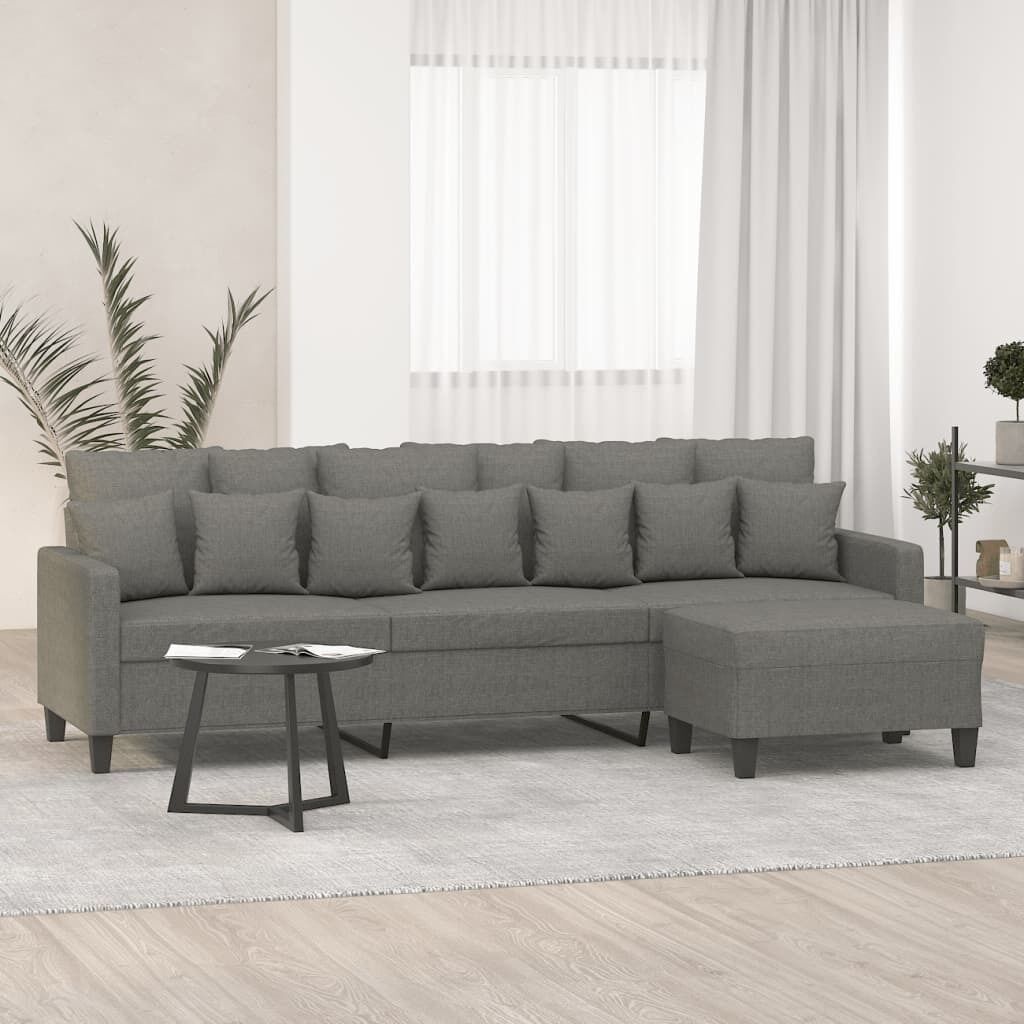 Evington 3-Seater Sofa with Footstool Fabric Price
