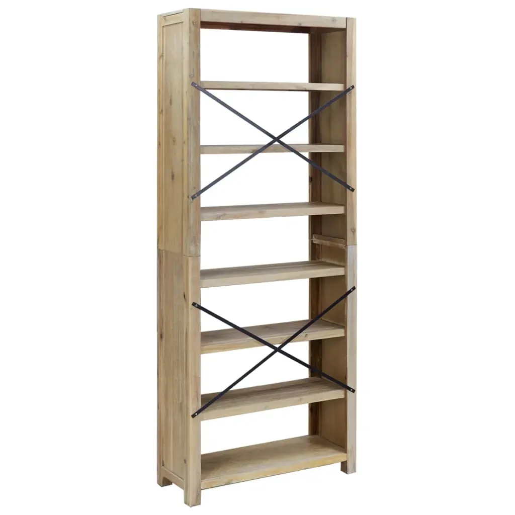 7-Tier Bookcase Solid Wood Acacia Price