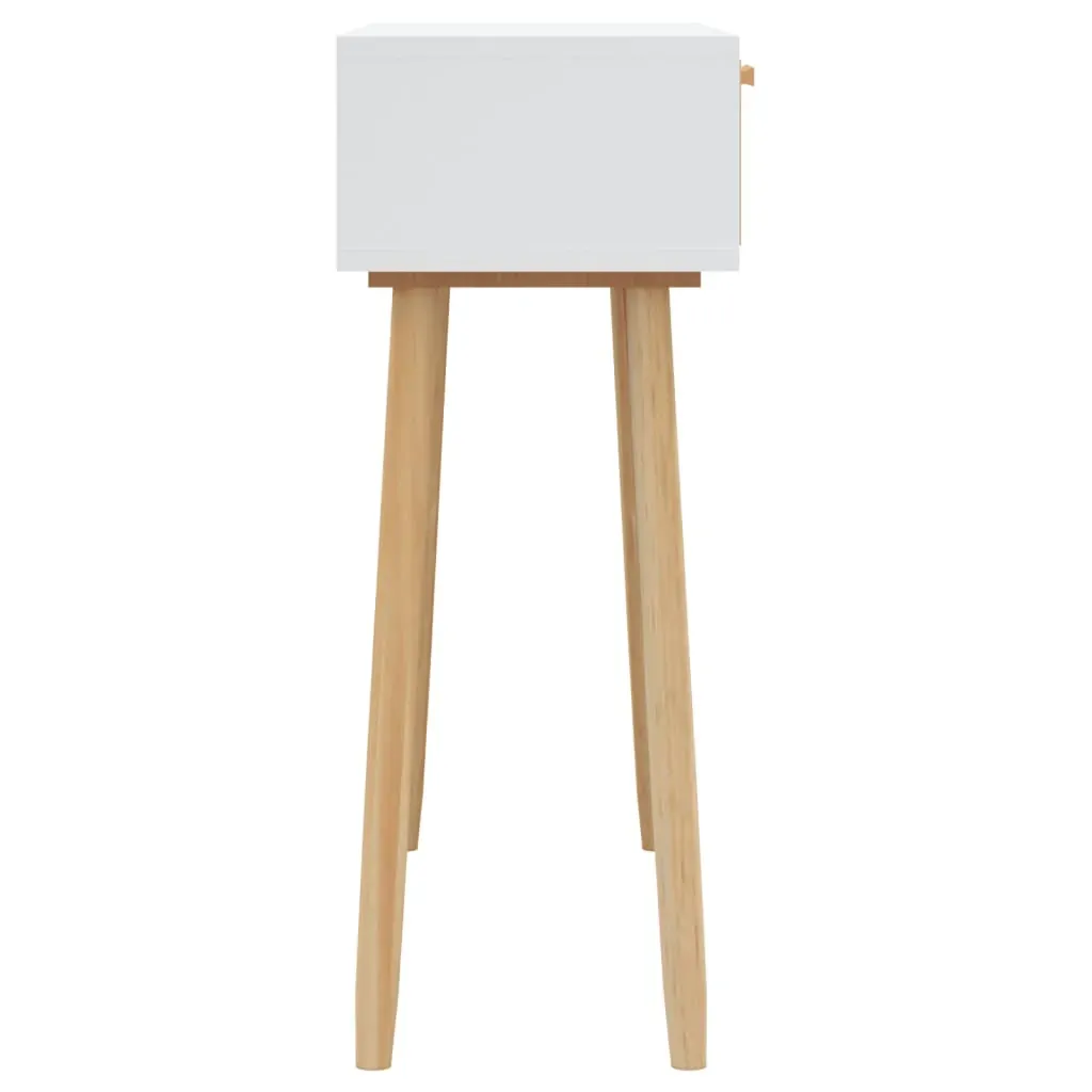 Console Table 80x30x75 cm Solid Wood Pine&Natural Rattan Price