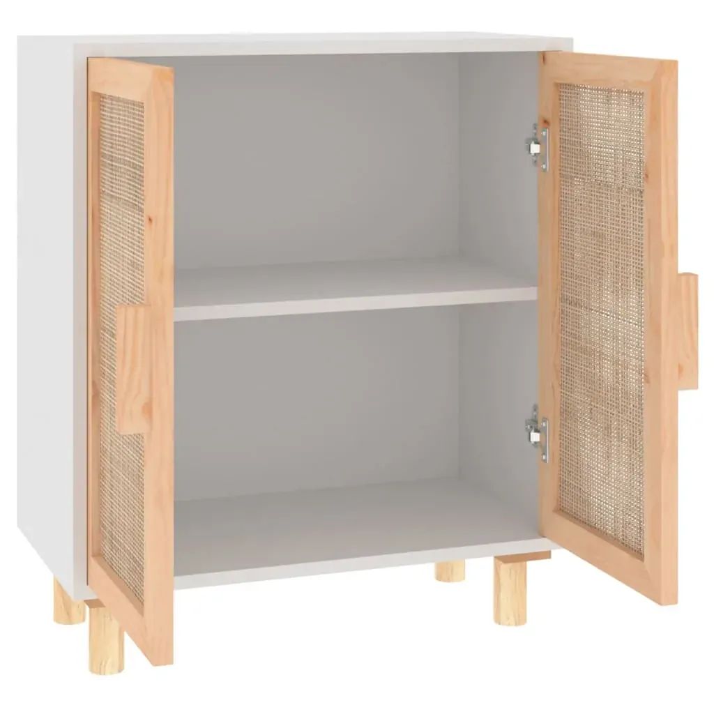 Sideboard 60x30x70 cm Solid Wood Pine and Natural Rattan Price