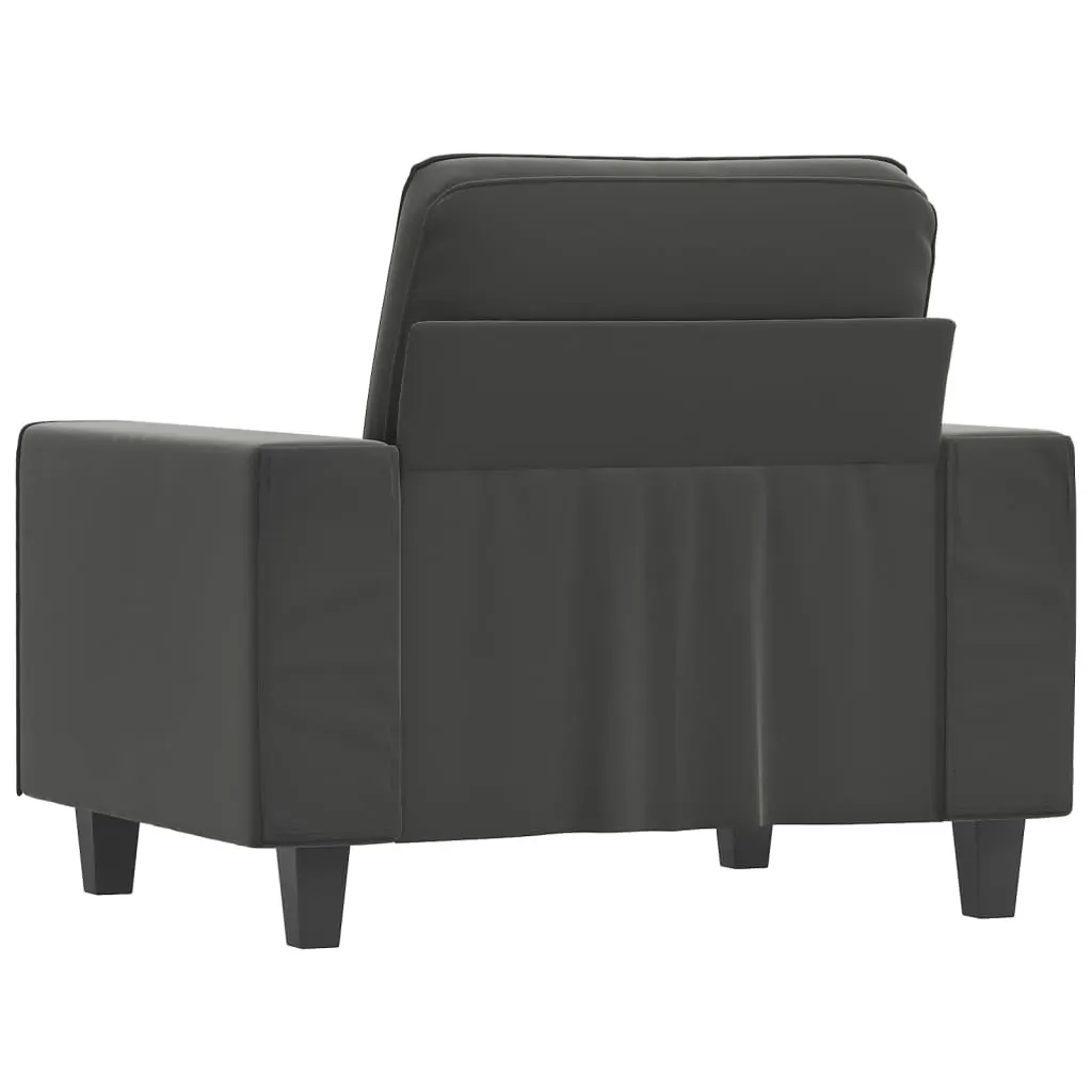Campbellsville Sofa Chair Dark Grey Microfibre Fabric Price