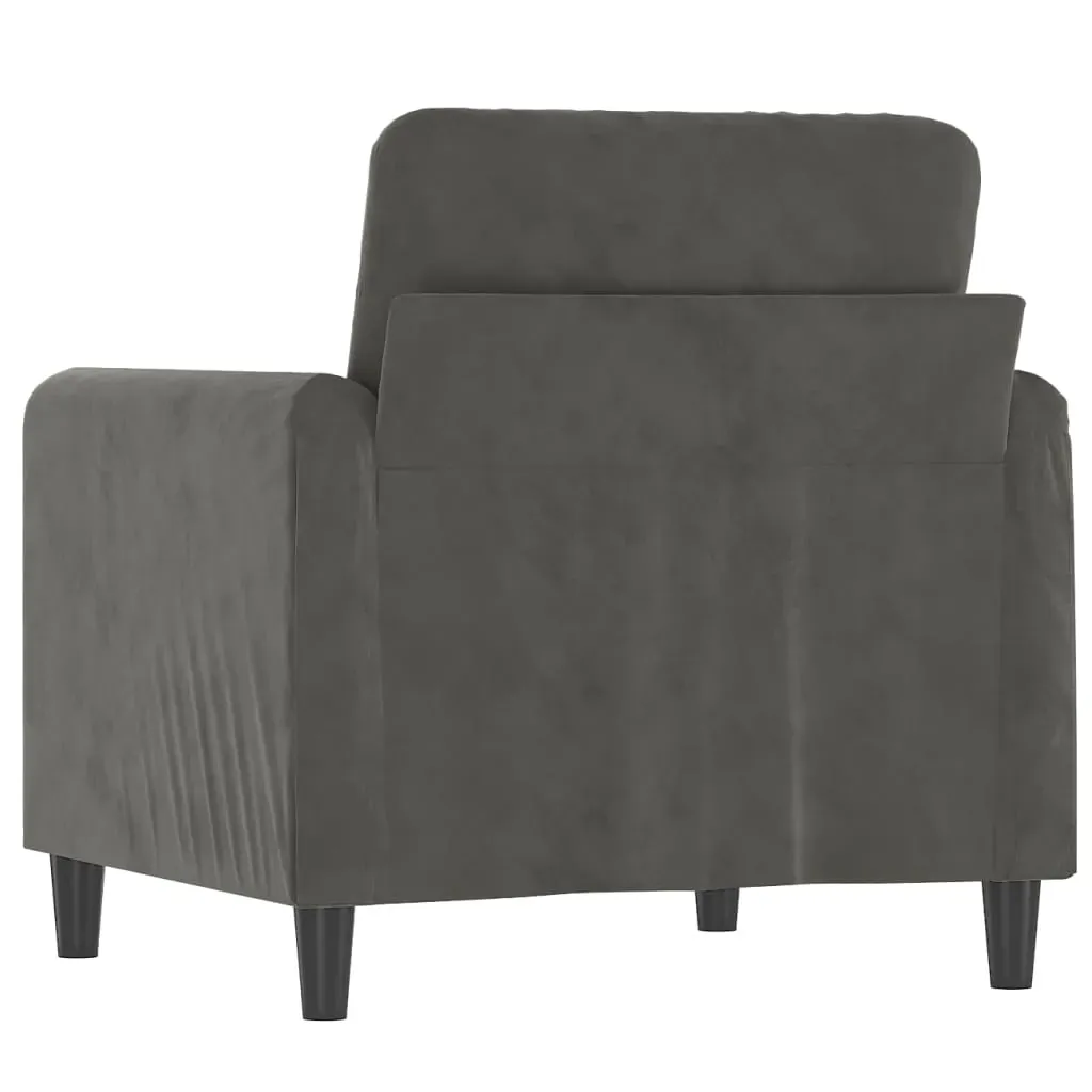 Heath Sofa Chair Dark Grey Velvet Price