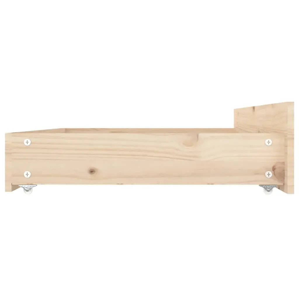 Bed Drawers 4 pcs Solid Wood Pine Price