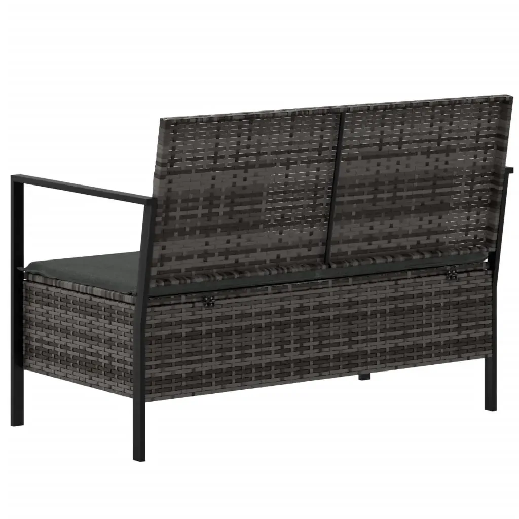 2-Seater Garden Bench with Cushions Poly Rattan Price