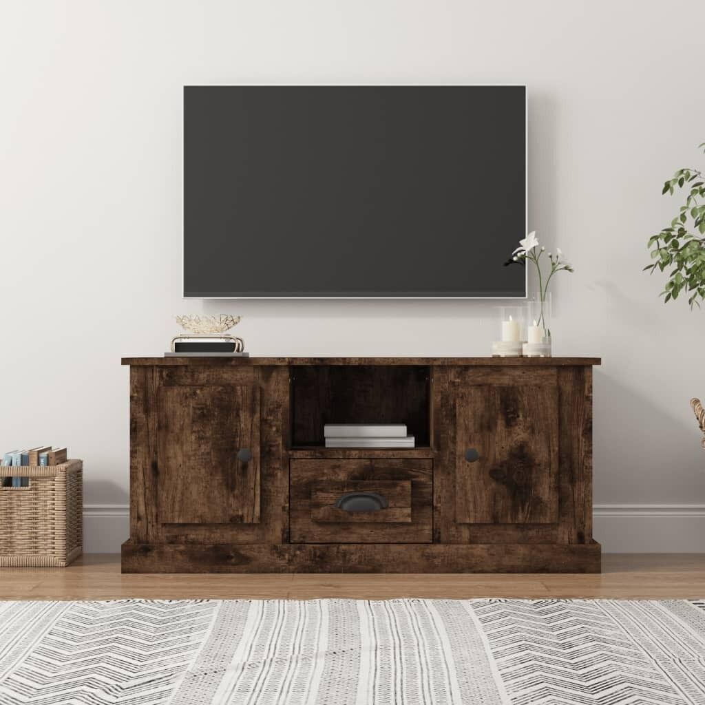 TV Cabinet White 100x35.5x45 cm Engineered Wood Price