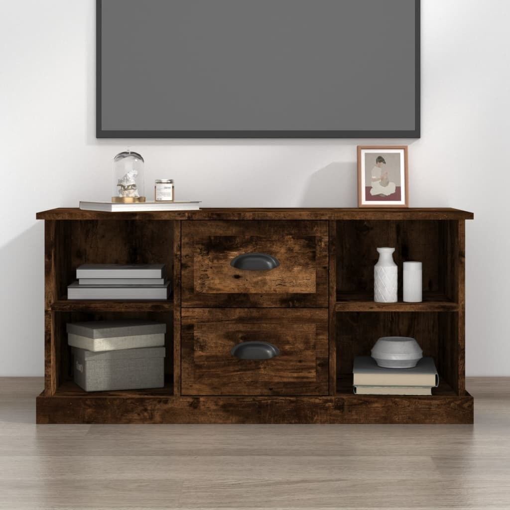 TV Cabinet White 99.5x35.5x48 cm Engineered Wood Price