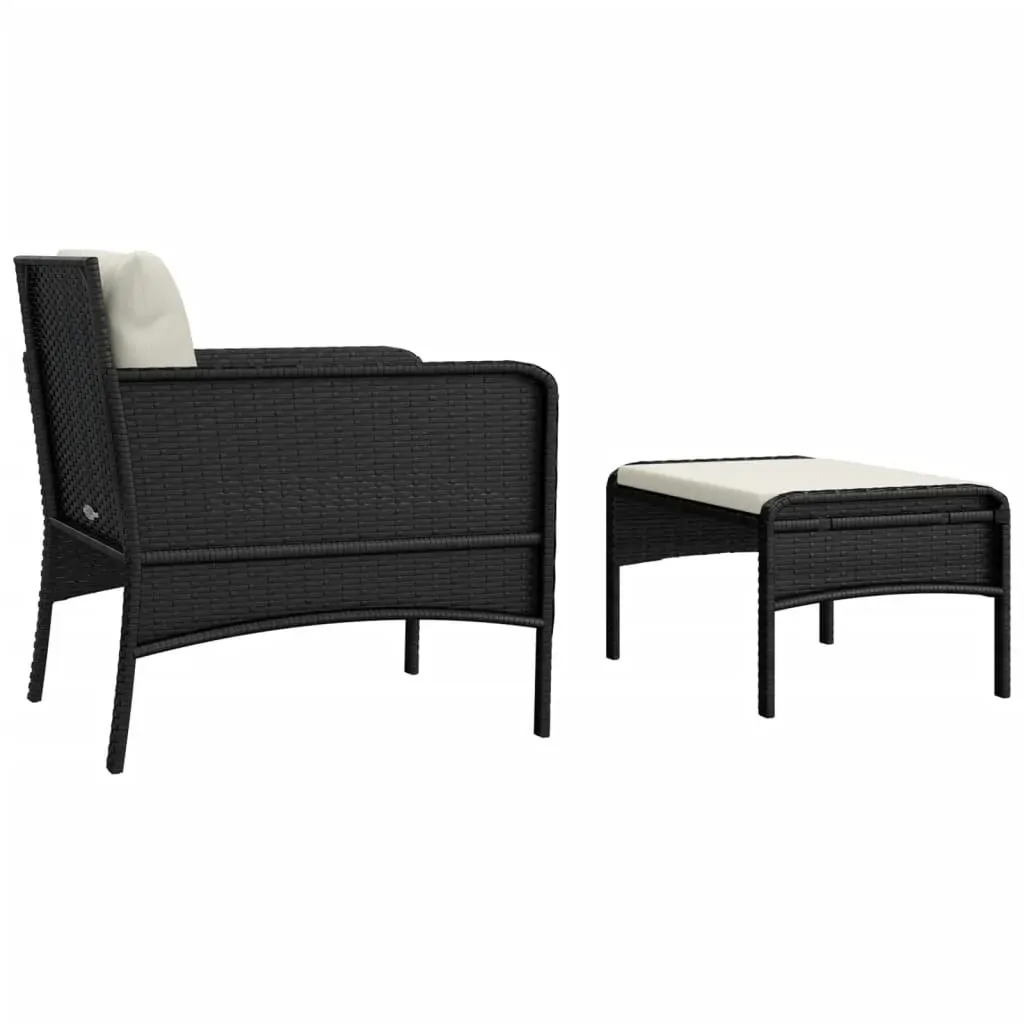 2 Piece Garden Lounge Set with Cushions Poly Rattan Price