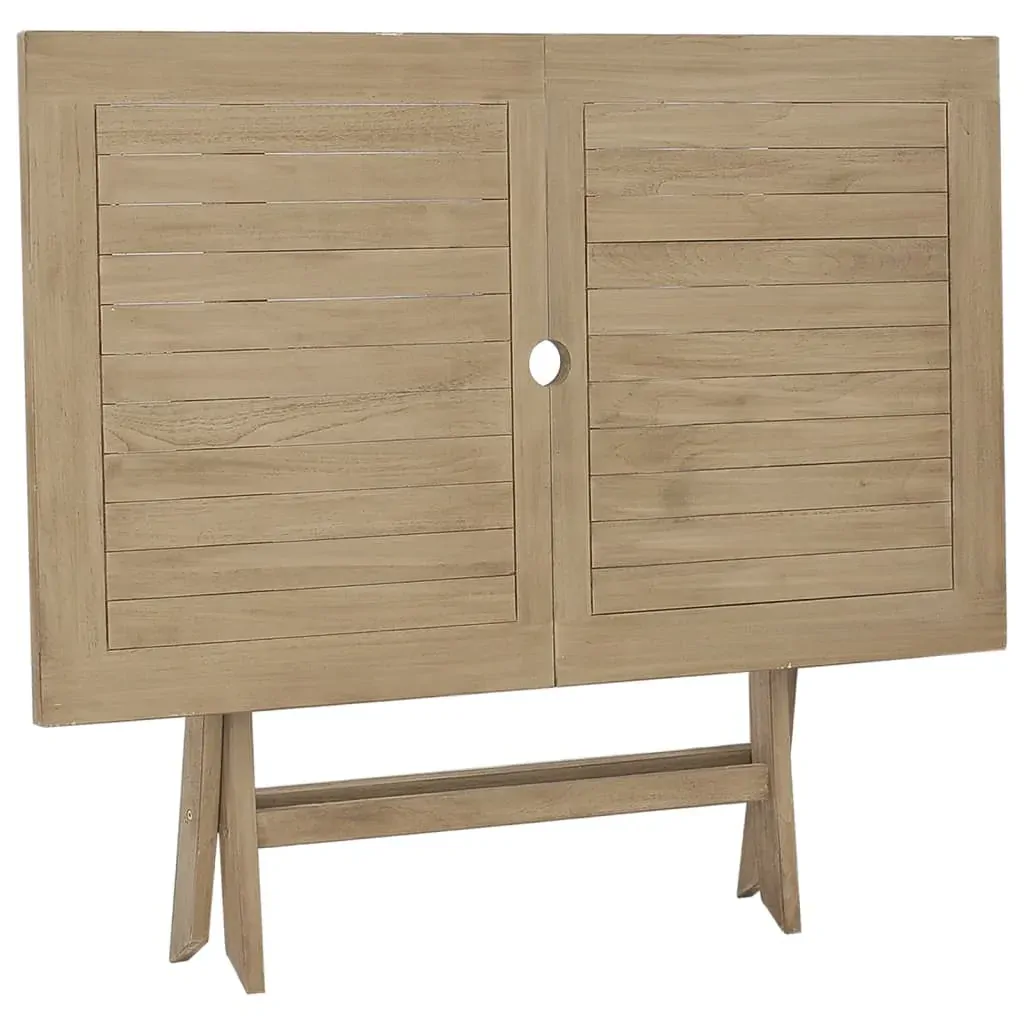 Folding Garden Table 120x70x75 cm Solid Wood Teak Price