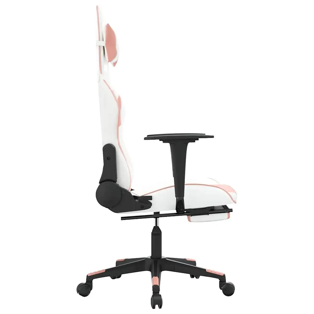 Massage Gaming Chair with Footrest Faux Leather Price