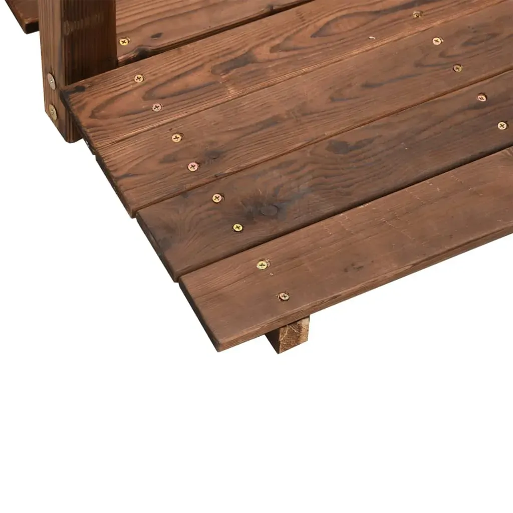 Garden Bridge With Railings 150x67x56cm Solid Wood Spruce Price