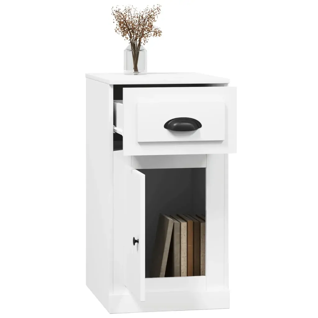 Side Cabinet with Drawer 40x50x75 cm Engineered Wood Price