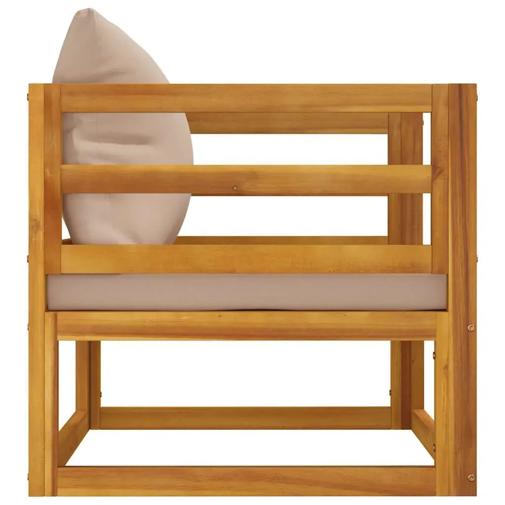 Garden Chair with Cushions Solid Wood Acacia Price