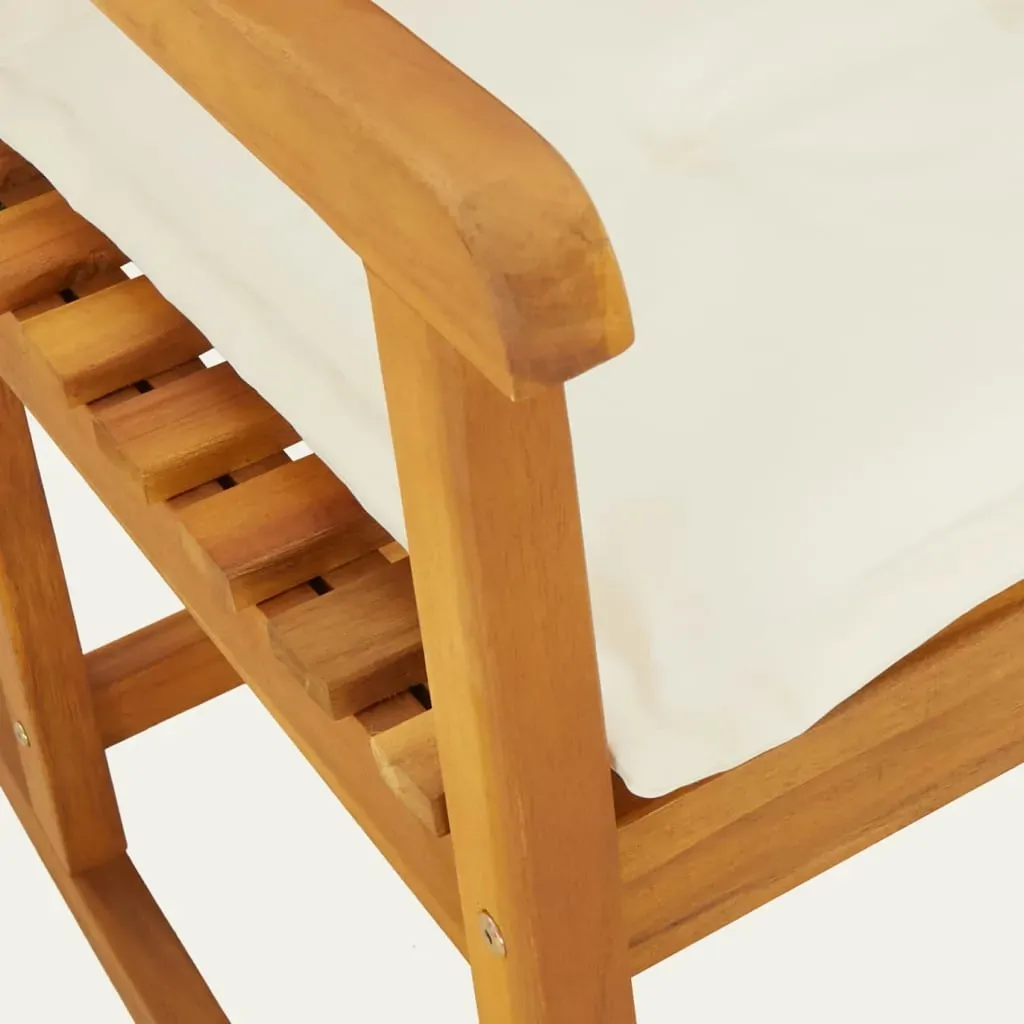 Rocking Chair with Cushions Solid Wood Acacia Price