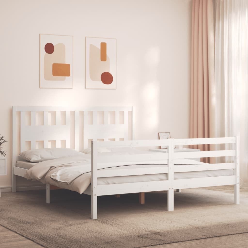 Bed Frame with Headboard Solid Wood Price