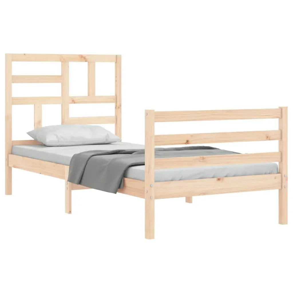 Bed Frame with Headboard Solid Wood Price