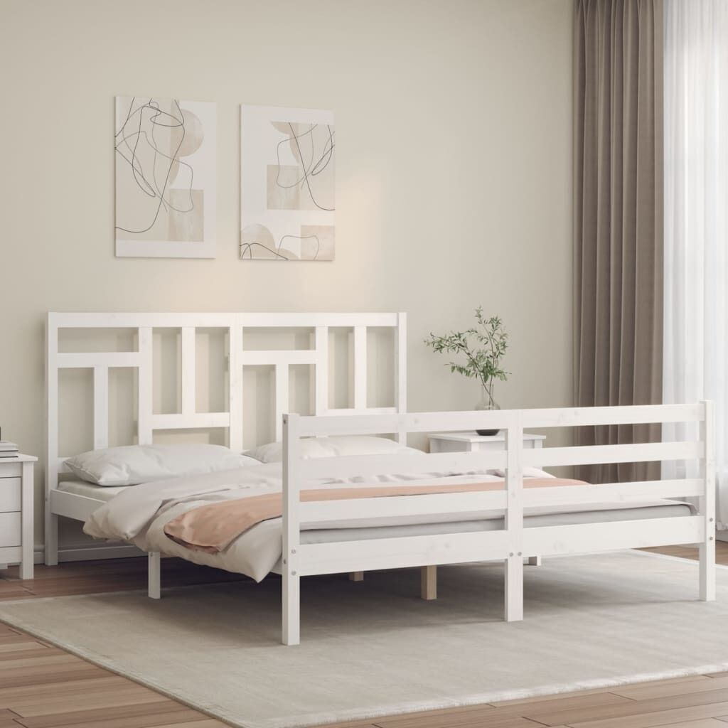Bed Frame with Headboard Solid Wood Price