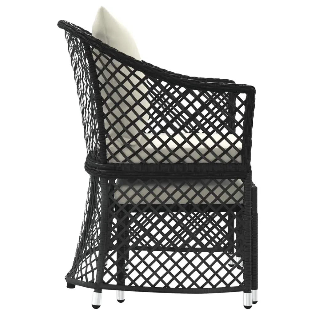 2 Piece Garden Lounge Set with Cushions Poly Rattan Price