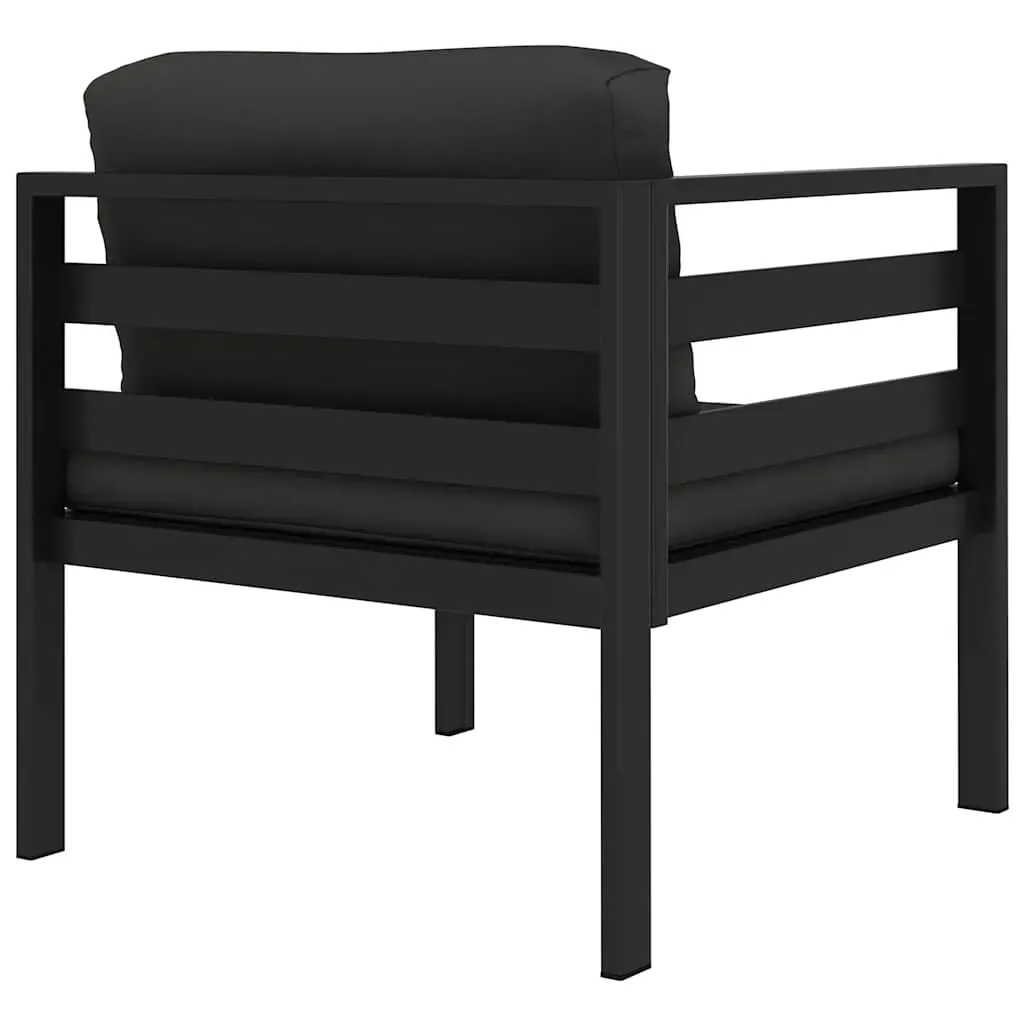 Sofa 1 pc with Cushions Aluminium Anthracite Price