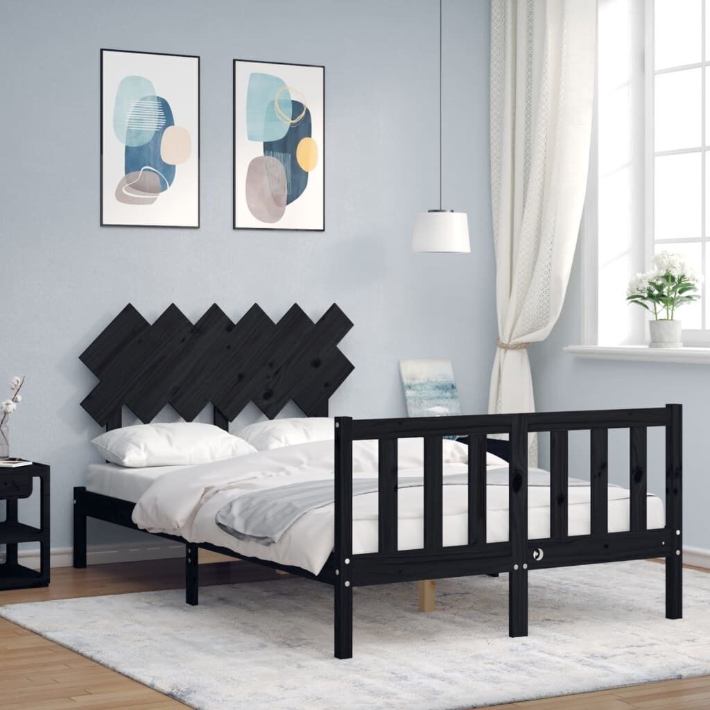 Bed Frame with Headboard Solid Wood Price