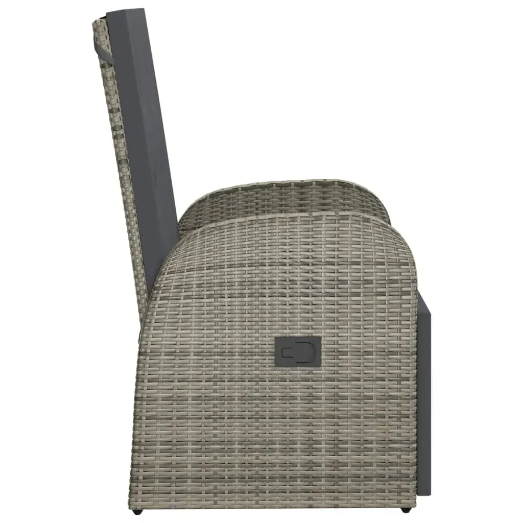 Reclining Garden Chairs with Cushions Poly Rattan Price
