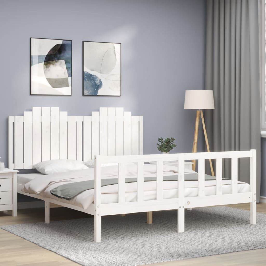 Bed Frame with Headboard Solid Wood Price