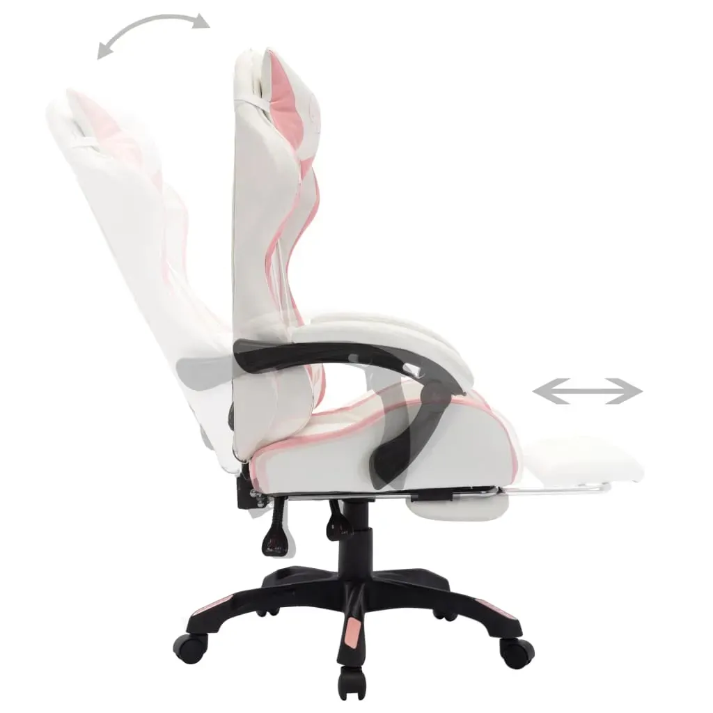 Racing Chair with RGB LED Lights Faux Leather Price