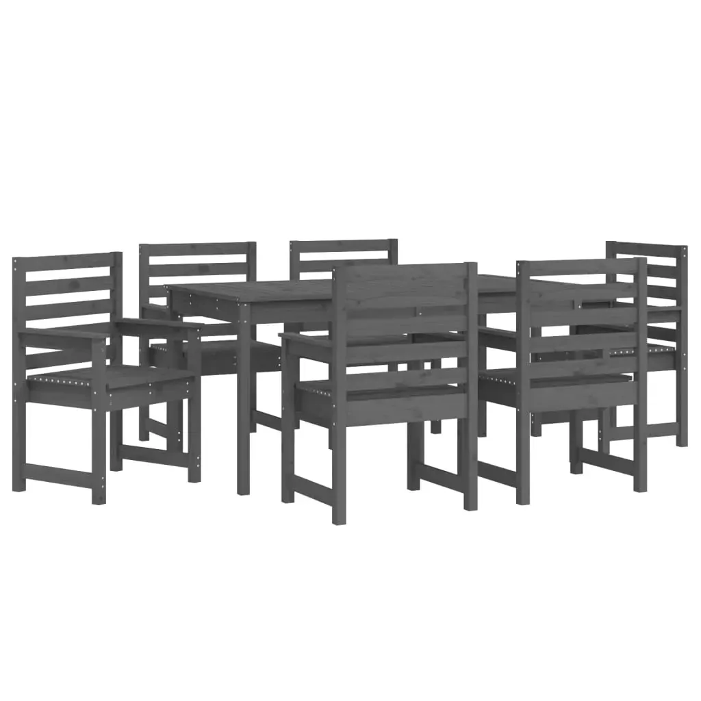 7 Piece Garden Dining Set Solid Pine Wood Price