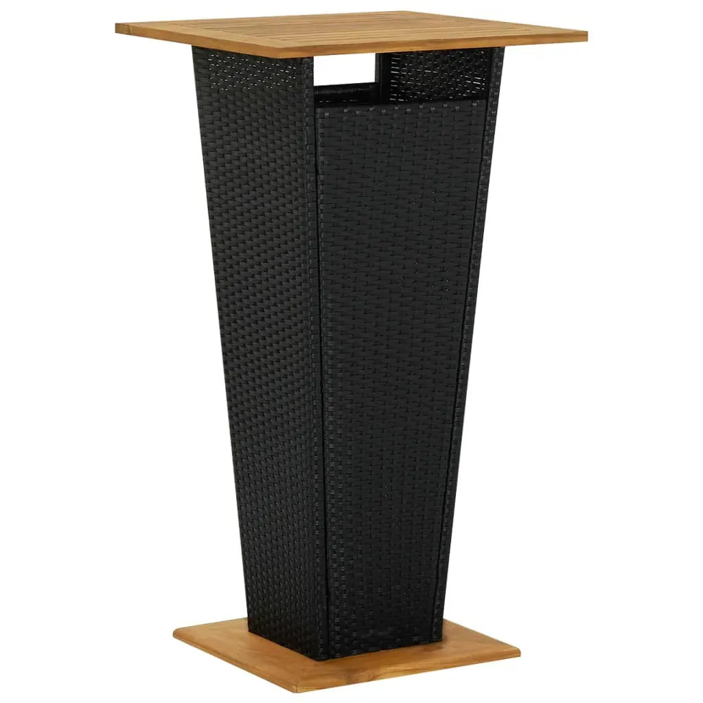 Garden Bar Set Poly Rattan&Solid Wood Acacia Price