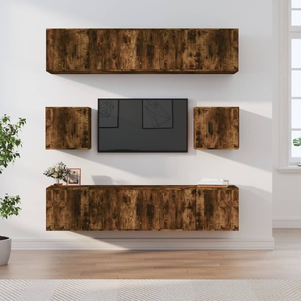 8 Piece TV Cabinet Set Engineered Wood Price