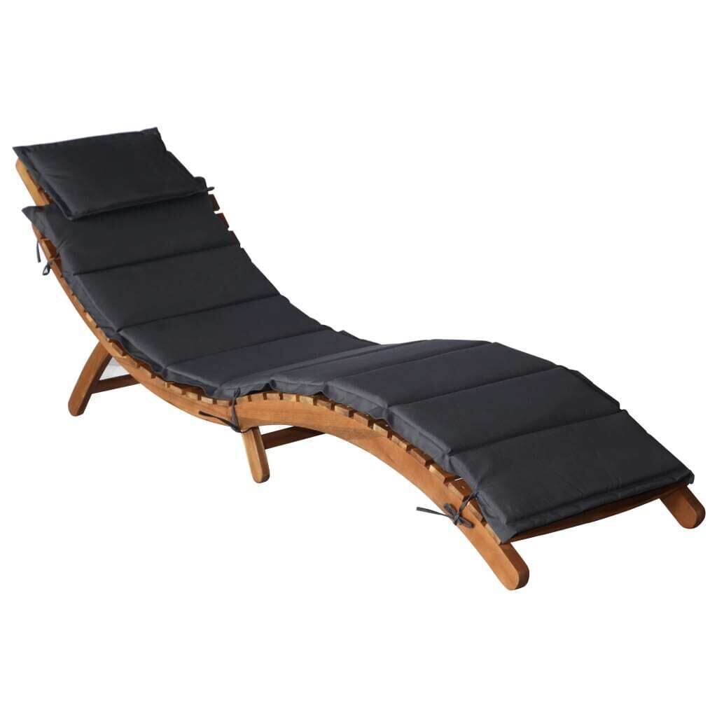 Sun Loungers with Cushions Solid Wood Acacia Price