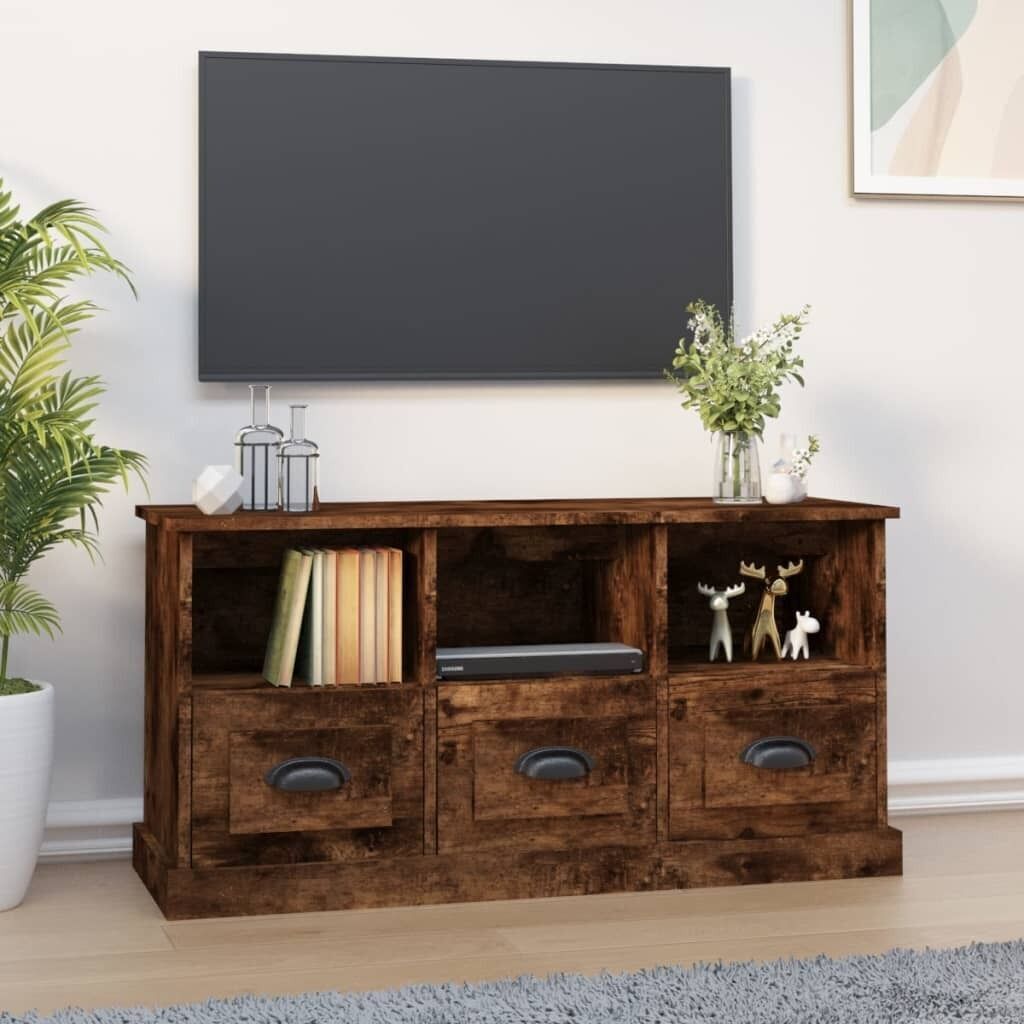 TV Cabinet White 100x35x50 cm Engineered Wood Price