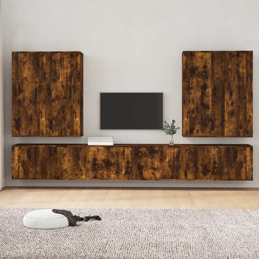 8 Piece TV Cabinet Set Engineered Wood Price