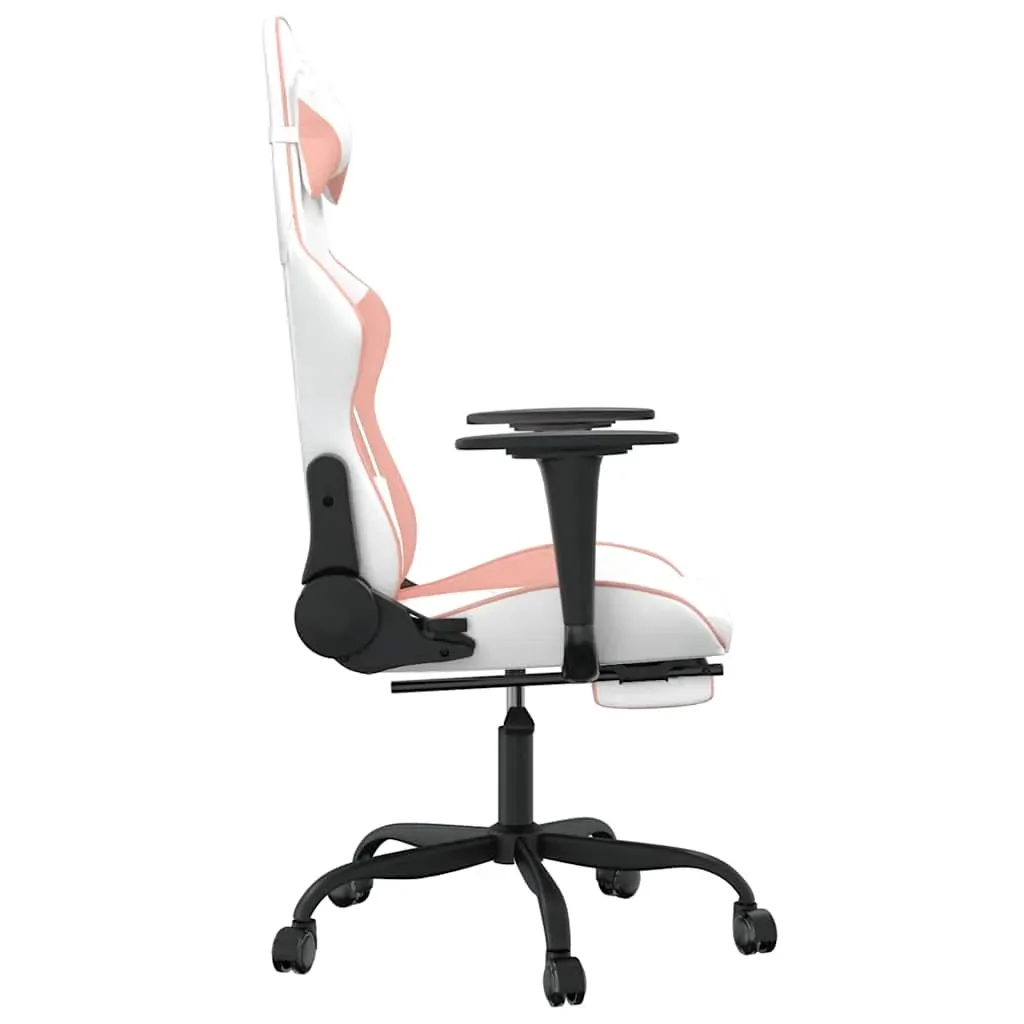 Massage Gaming Chair with Footrest Faux Leather Price