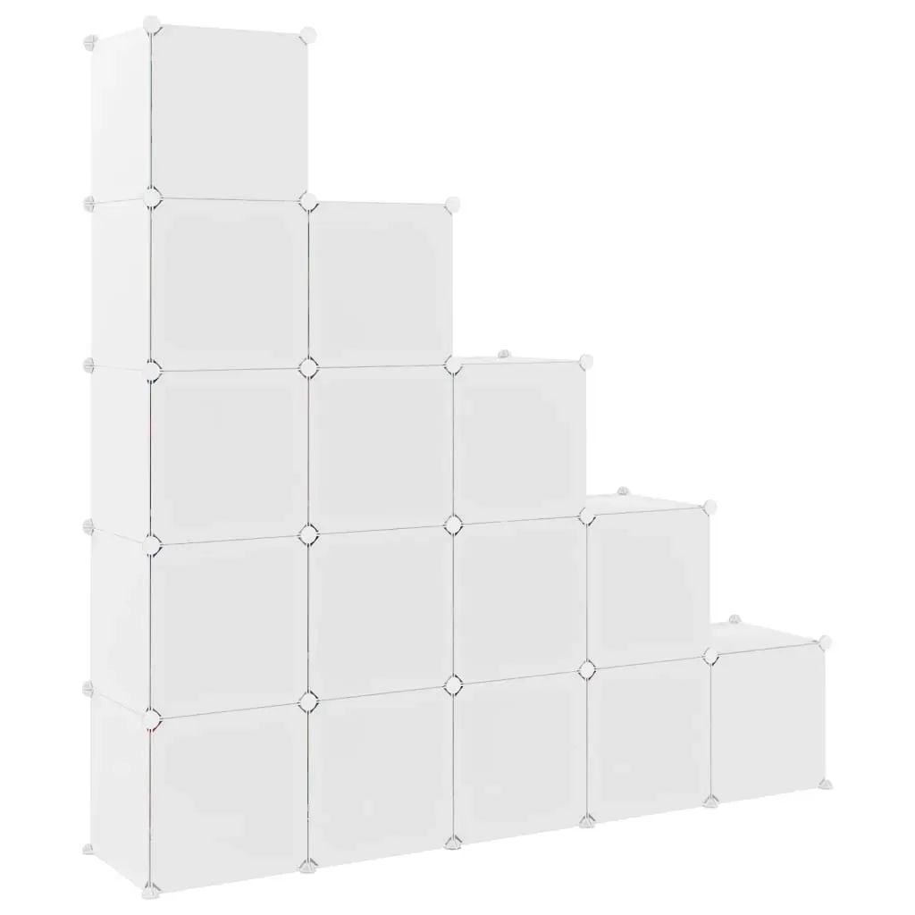 Cube Storage Cabinet for Kids with Cubes White PP Price