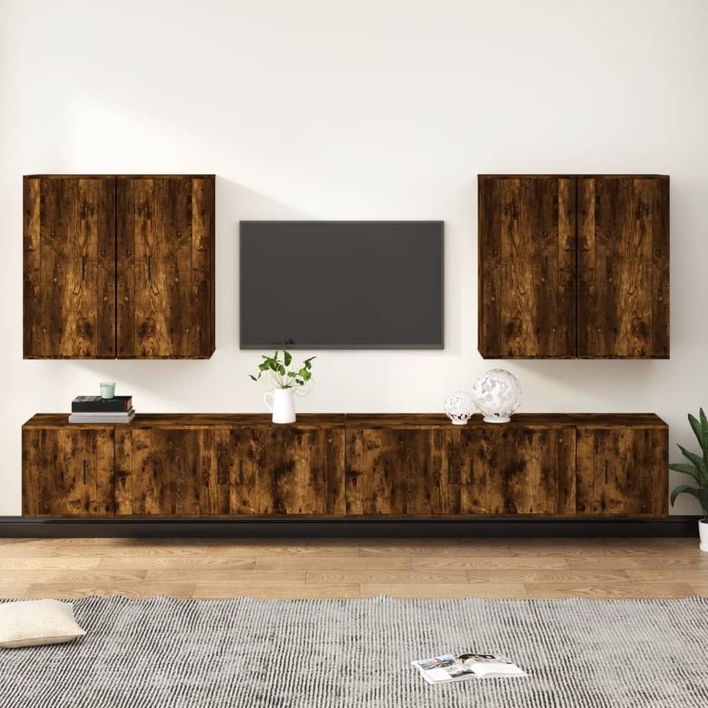 8 Piece TV Cabinet Set Engineered Wood Price