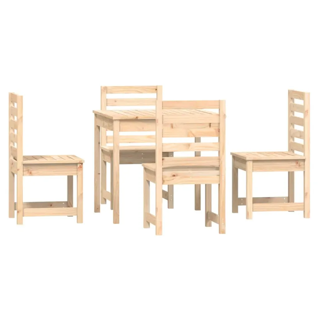 5 Piece Garden Dining Set Solid Pine Wood Price