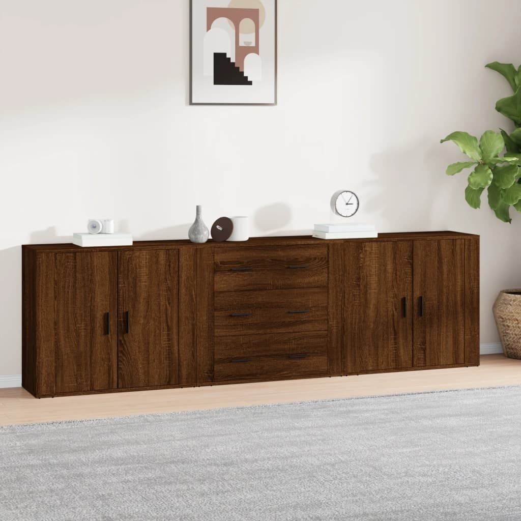 Sideboards 3 pcs Engineered Wood Price