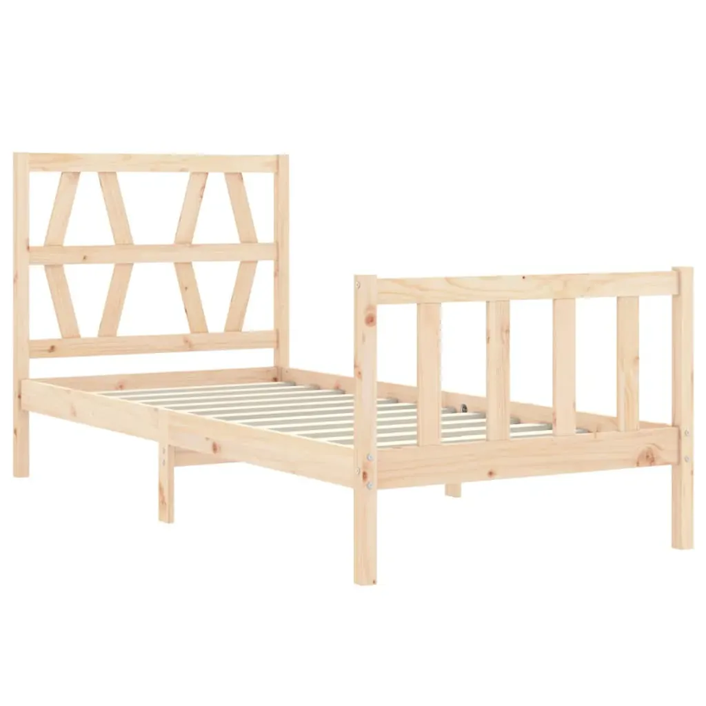 Bed Frame with Headboard Solid Wood Price