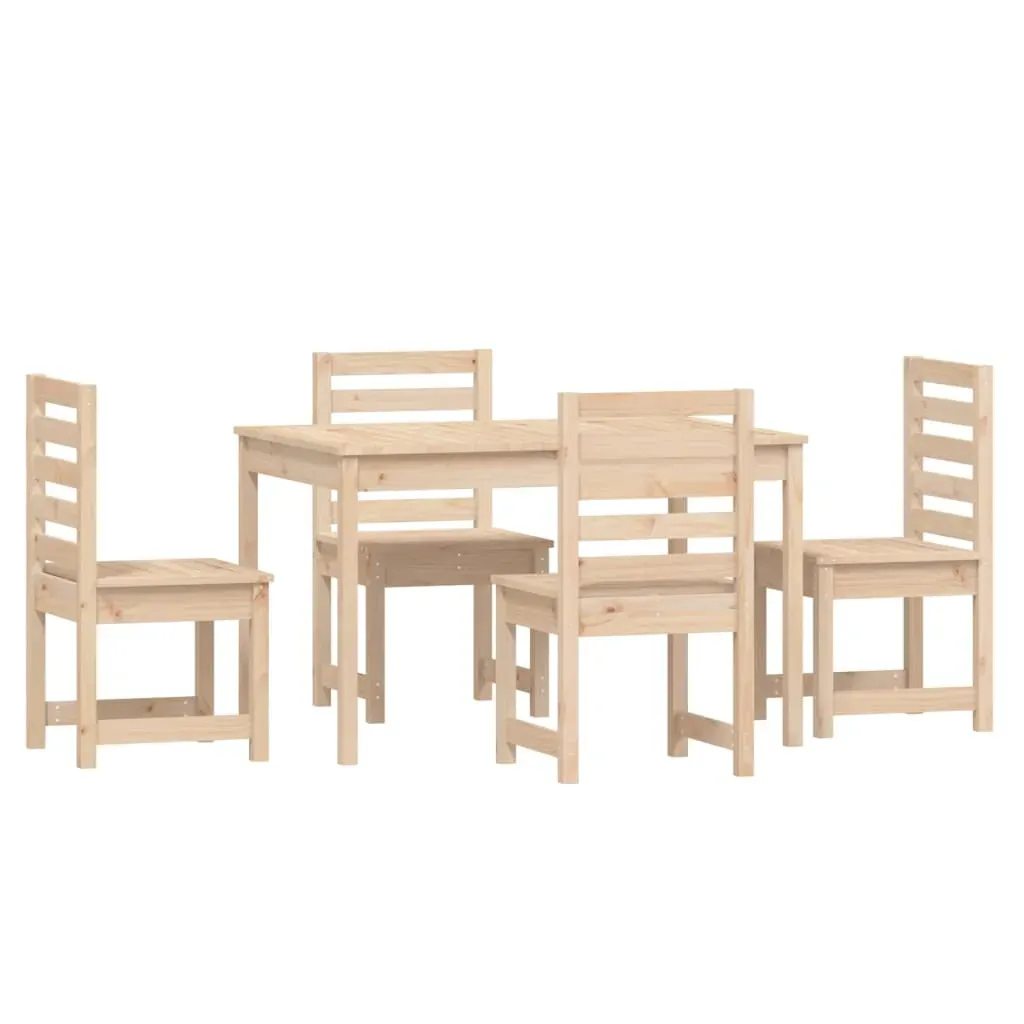 5 Piece Garden Dining Set Solid Pine Wood Price