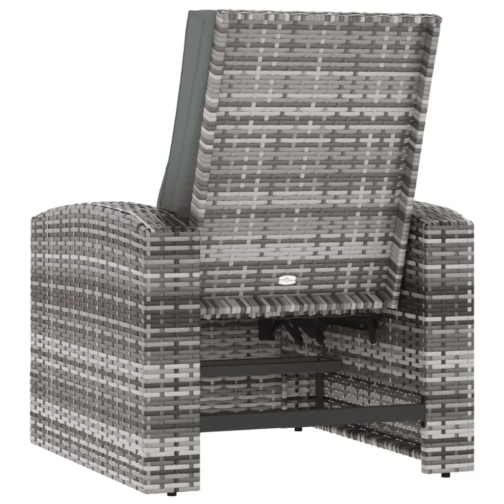 Garden Reclining Chair with Cushions Poly Rattan Price