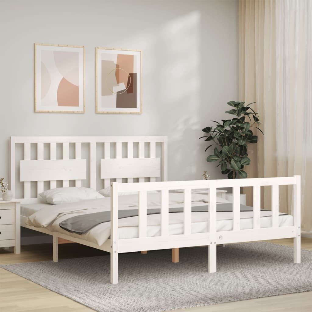 Bed Frame with Headboard Solid Wood Price