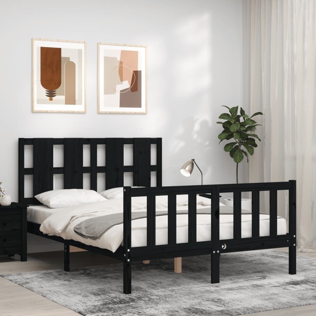 Bed Frame with Headboard Solid Wood Price