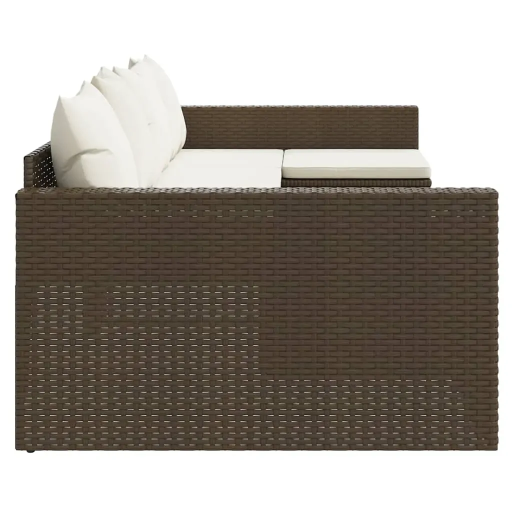 2 Piece Garden Lounge Set with Cushions Poly Rattan Price