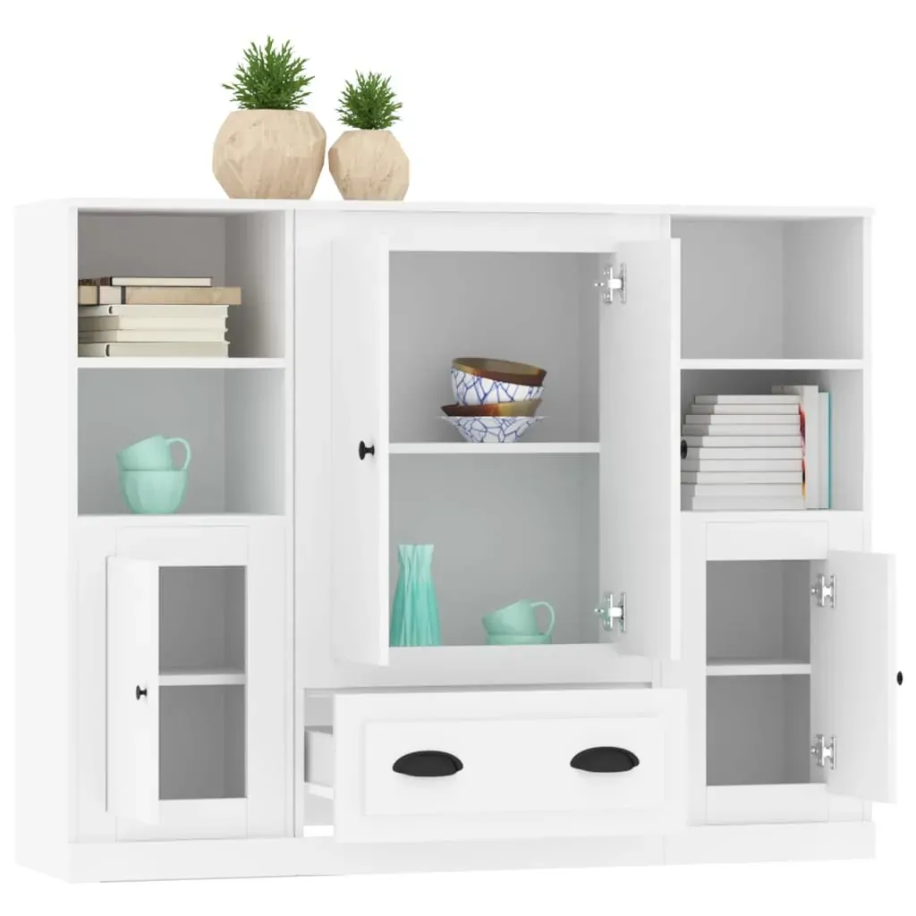 Highboards 3 pcs Engineered Wood Price