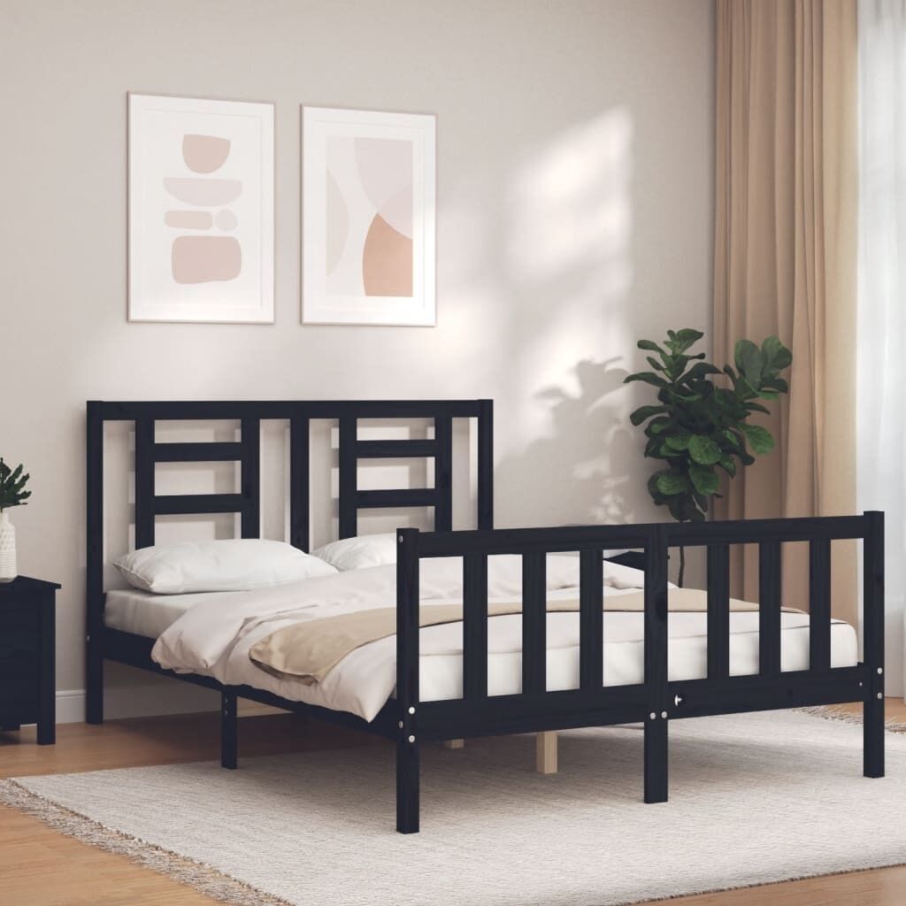 Bed Frame with Headboard Solid Wood Price