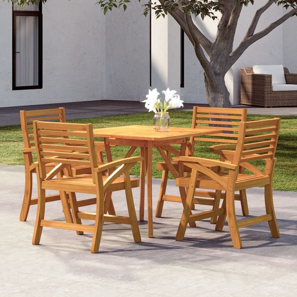 Garden Dining Set Solid Wood Acacia Price