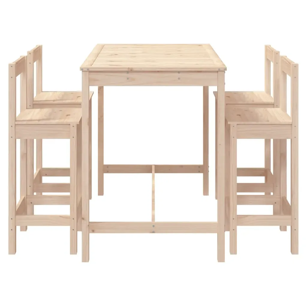 5 Piece Garden Bar Set Solid Pine Wood Price