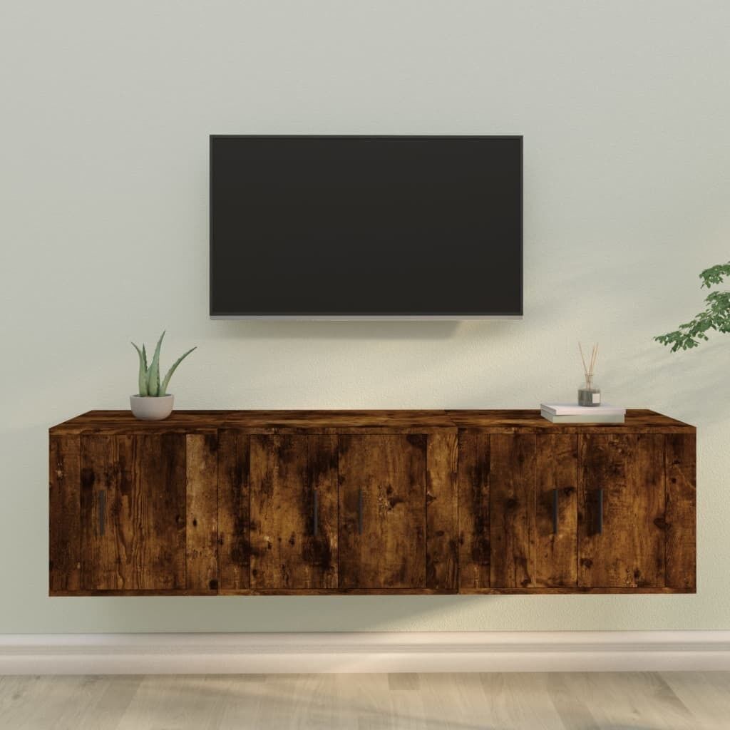 3 Piece TV Cabinet Set Engineered Wood Price